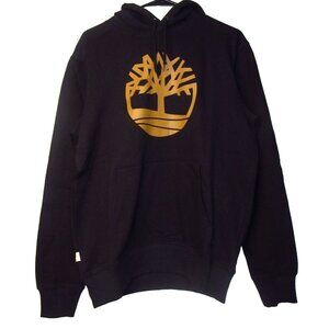 MEN Timberland Core Tree Logo Pullover Hoodie Black (TB0A2BJH P56), SIze Medium